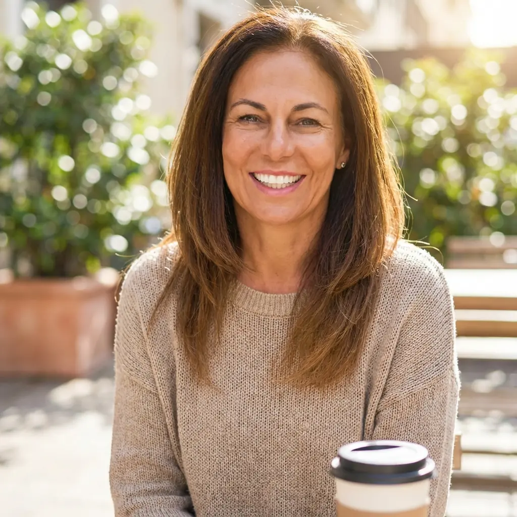 Patient with a healthy, restored smile